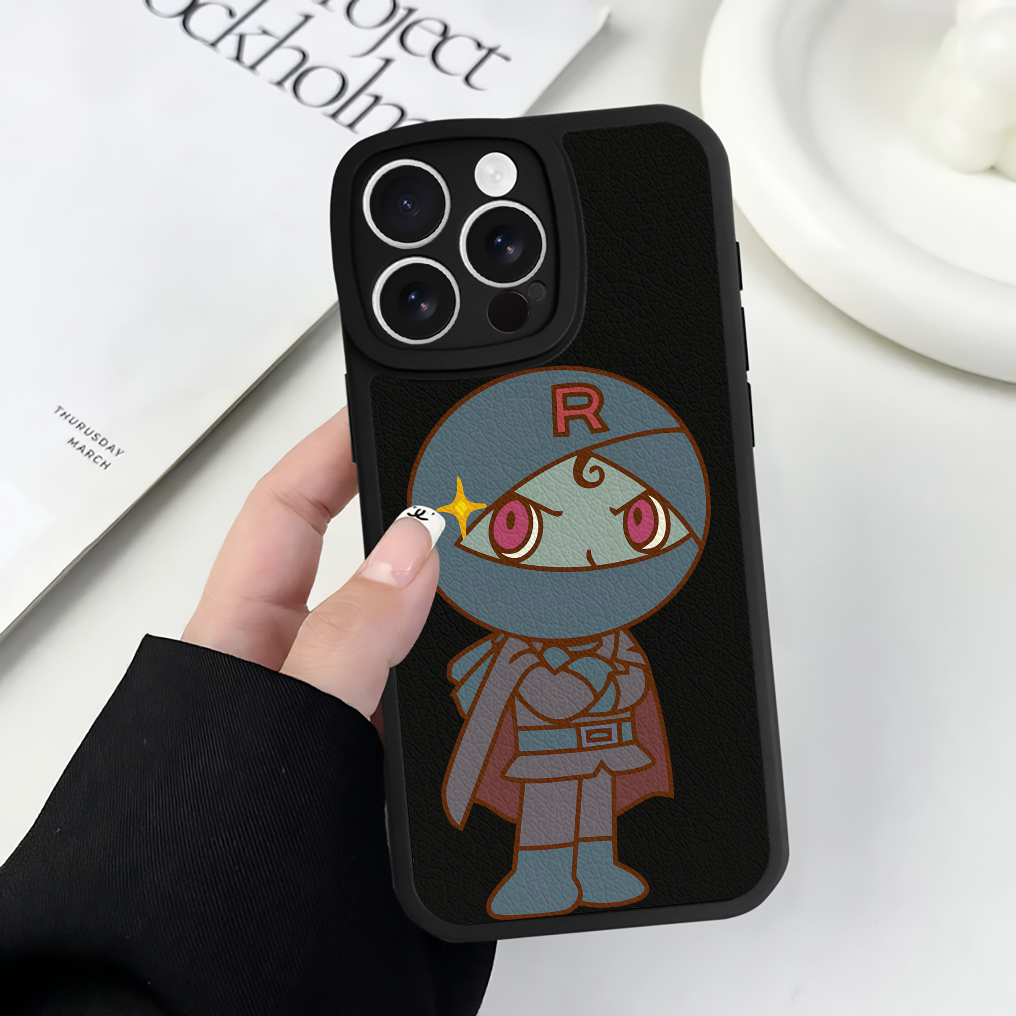 （画像用） アンパンマン Anpanman 【iPhone 16シリーズ対応】シリコンスマホケース（レザー調） 材質：シリコン
